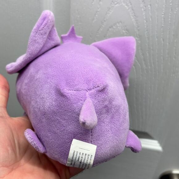 Bun Bun Purple Elephant 8" Stuffed Animal Plush Stackable 2014 Approx. 6" - Picture 4 of 7